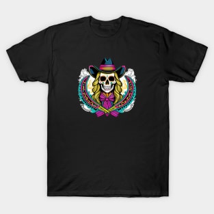 Skeleton cowgirl T-Shirt